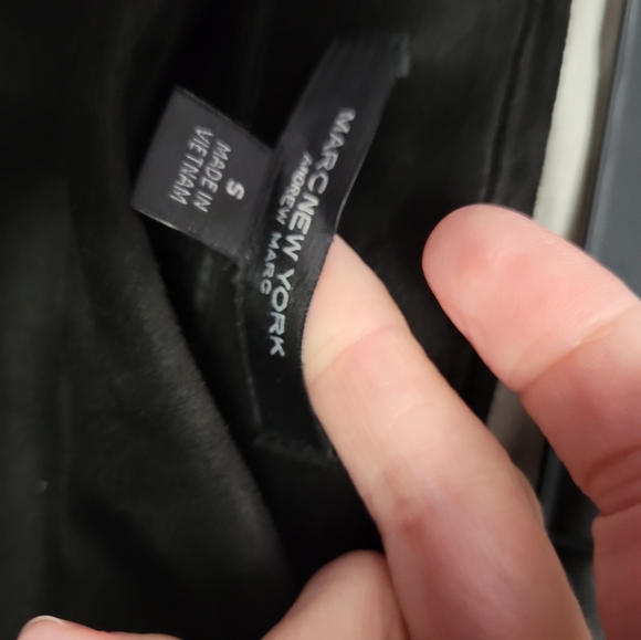 Faux leather and suede skirt - Picture 3 of 5